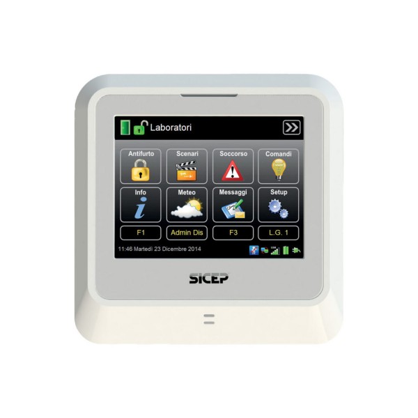 Tastiera Touch-Screen Filare Bianca