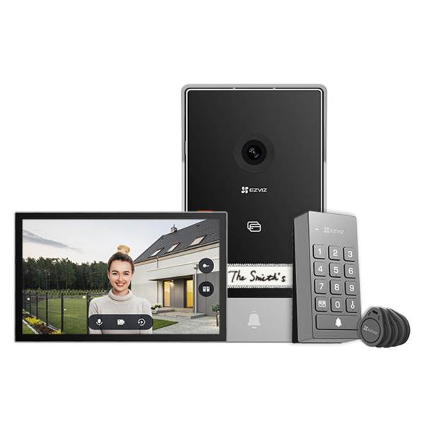 Videocitofono 2 fili con monitor touch