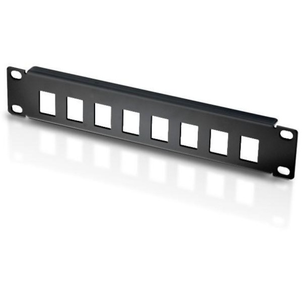 Pannello 1HE 10" 10RJ Nero ral R9005 RAGG