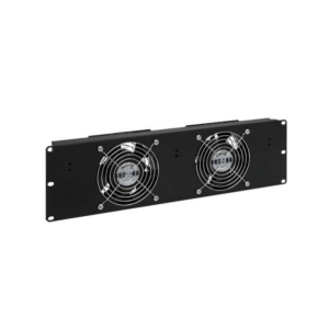 Ventilaz. 2 ventole senza cavo 3U Nero