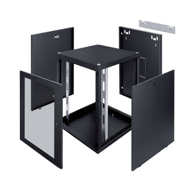 Armadio A Parete 6U Nero