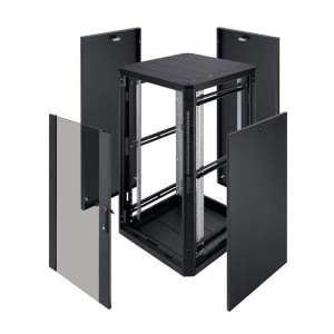 Armadio Pavimento Vetro 800xP600 30U Nero