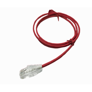 Patchcord Cat.6A UTP SD 28AWG colore rosso 1mt