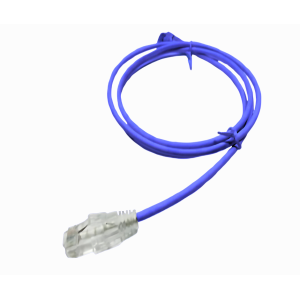 Patchcord Cat.6A UTP SD 28AWG colore blu 1mt