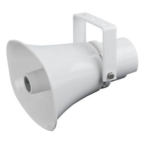 Tromba VoIP/SIP in ABS bianco con staffa 20+20W