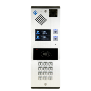 Citotelefono VoIP/SIP da parete 2 tasti touch+disp