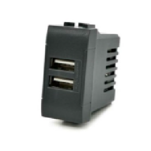 Doppia Presa Usb 2A T1 ART 821N Nero