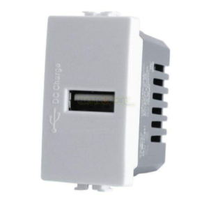 Presa Usb (5V 2A 265V) T3 JOY 529B Bianco