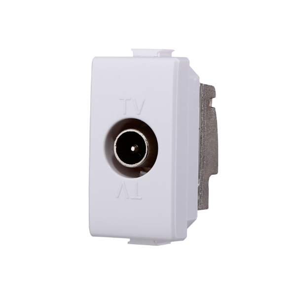 Presa TV Passante T2 GEM 634B Bianco