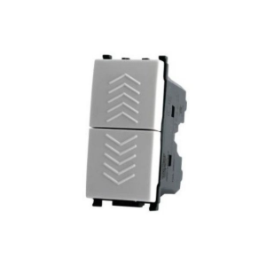 Doppio Pulsante 10A-250V T2 GEM 622B Bianco