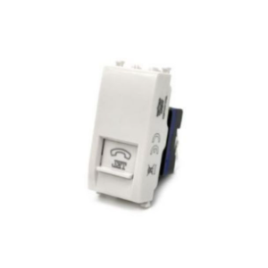 Presa Telefono T2 GEM 623B Bianco