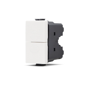 Doppio Pulsante 10A-250V T3 JOY 522B Bianco