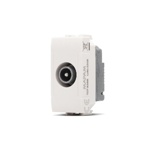 Presa TV Derivata T1 ART 826B Bianco