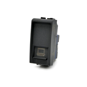 Connettore Rete Rj45 CAT6 T1 ART 823N Nero