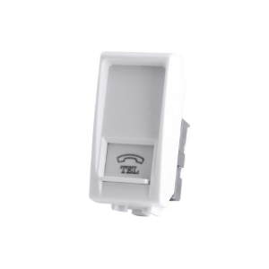 Presa Telefono T1 ART 828B Bianco