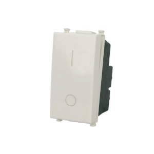 Interruttore Bipolare Spia T2 GEM 662B Bianco