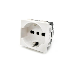 Presa Schuko Unel T3 JOY 514B Bianco