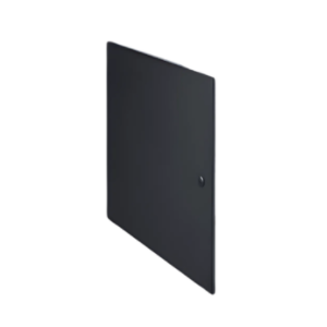 Porta Frontale Cieca 6U Nero